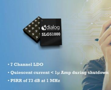 Dialog推出低压差线性稳压(LDO),可配置混合信号IC