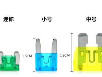 汽车插片保险丝的型号