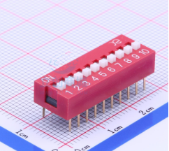 广督拨码开关_拨码开关DIP2.54mm宽体10位长推型号