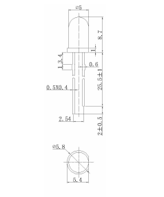 匡通直插LED_直插发光二极管5AG3HD01型号